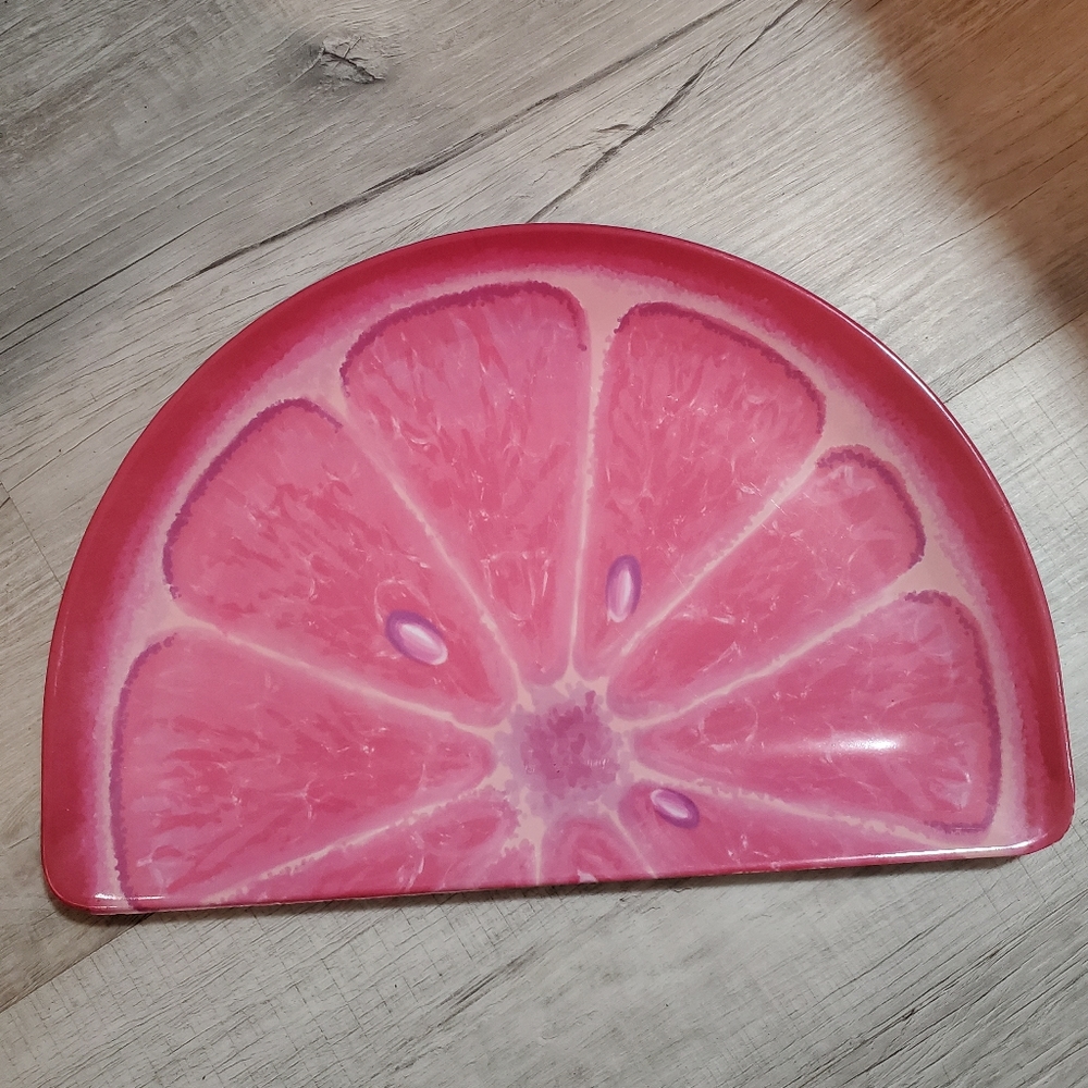 Pink Grapefruit Serving Tray